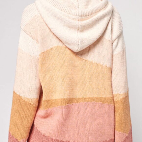 Beach Surf Sweater Hoodie - Marled Mountains -  Lg - Picture 6 of 11